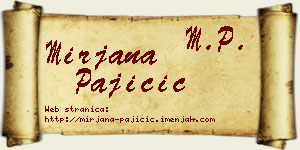 Mirjana Pajičić vizit kartica